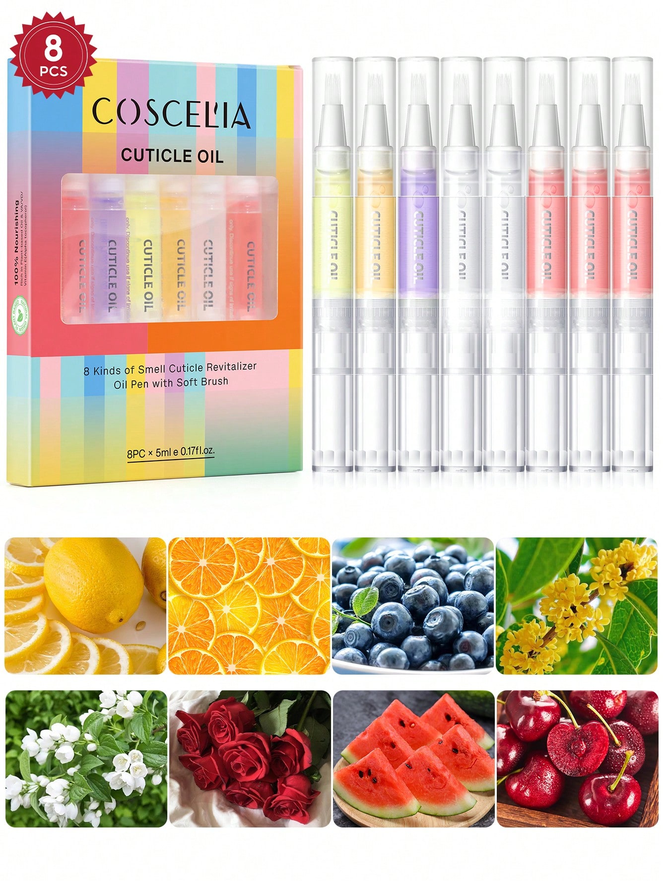 Health & Wellness Events - coscelia 1/4/5/8/16PCS 5ML Nail Cuticle Oil