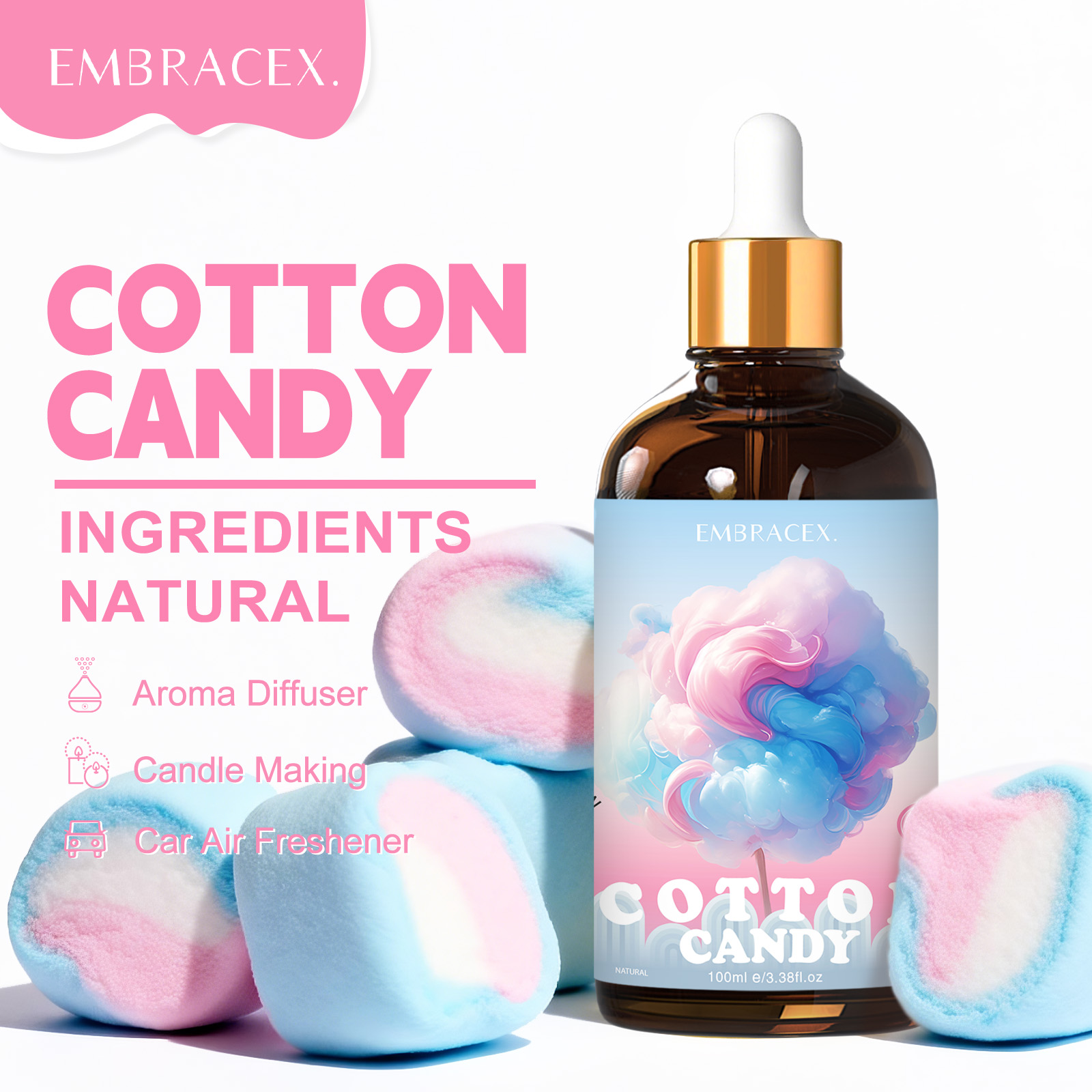 100ml Cotton Candy Essential O – обзор и цена Aromatherapy Diffuser
