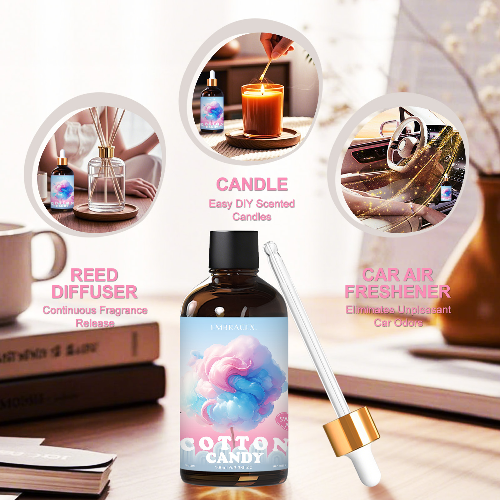 100ml Cotton Candy Essential O – обзор и цена Aromatherapy Diffuser