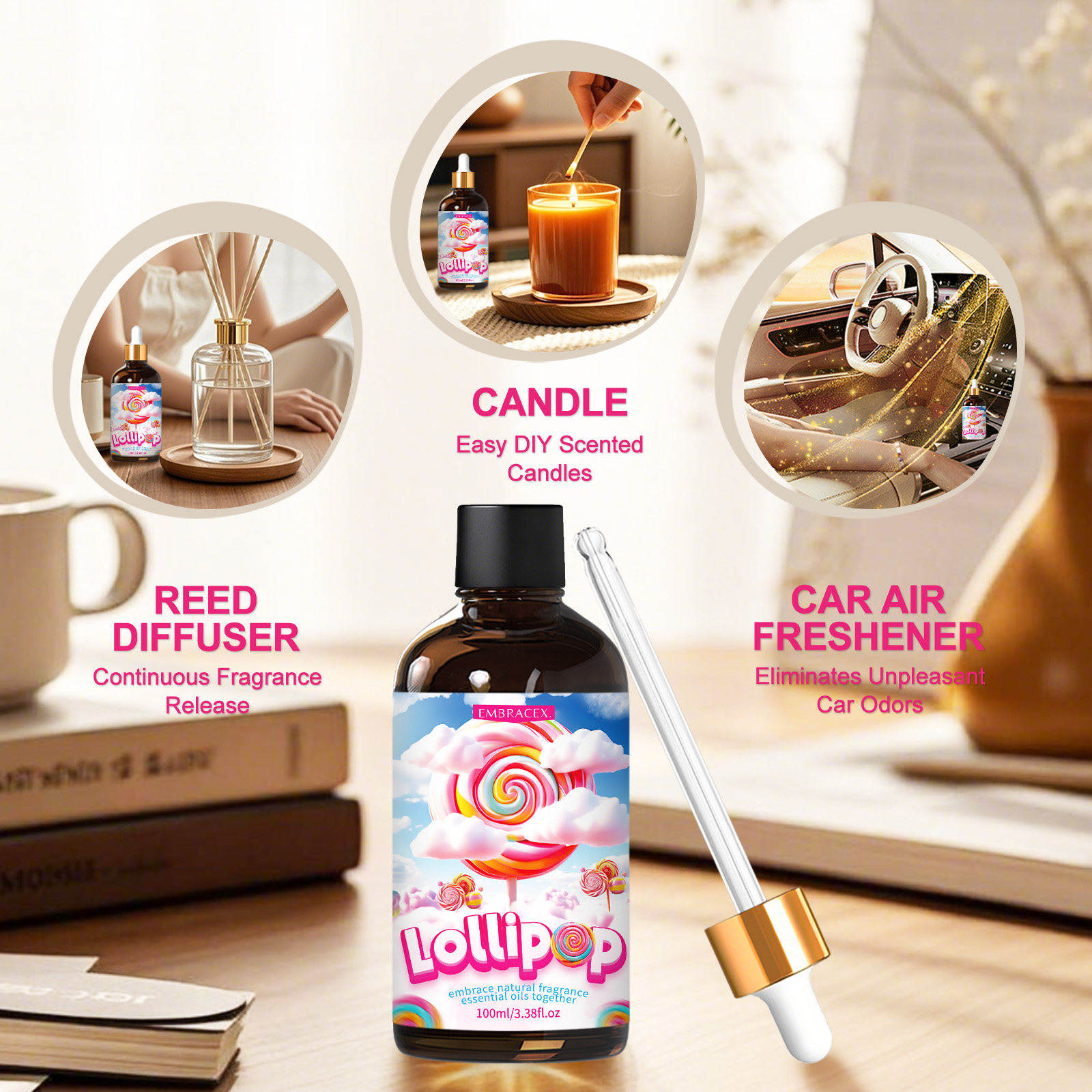 100ml Lollipop Essential Oil F – обзор и цена Aromatherapy Diffuser
