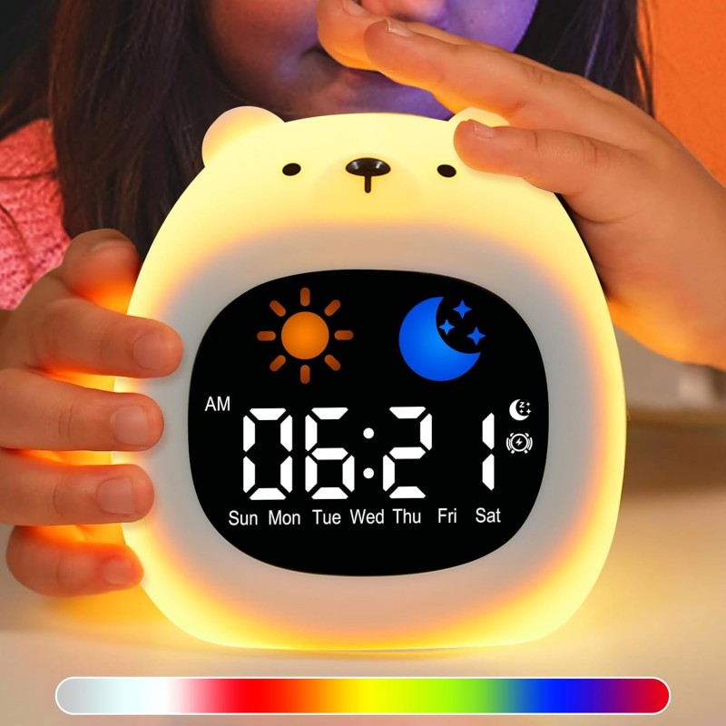Alarm Clock for Kids Sleep Tra – обзор и цена White Noise Machine Sleep