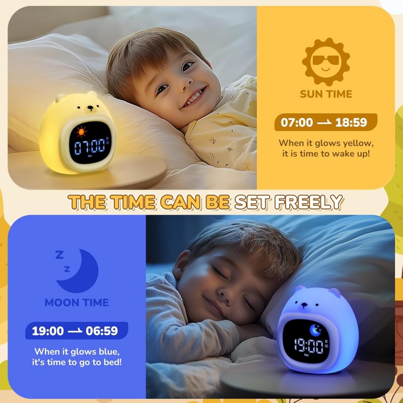 Alarm Clock for Kids Sleep Tra – обзор и цена White Noise Machine Sleep
