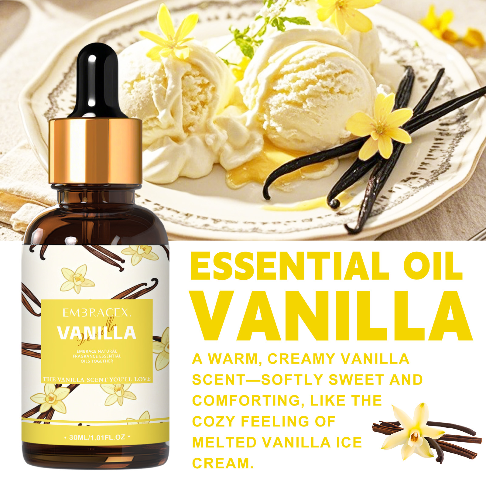 30ml Vanilla Essential Oil Per – обзор и цена Aromatherapy Diffuser