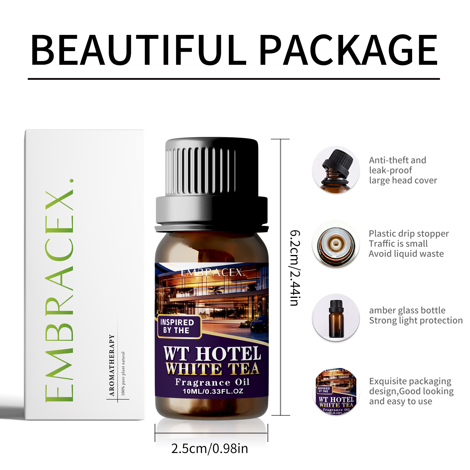 10ml Hotel White Tea Essential – обзор и цена Aromatherapy Diffuser