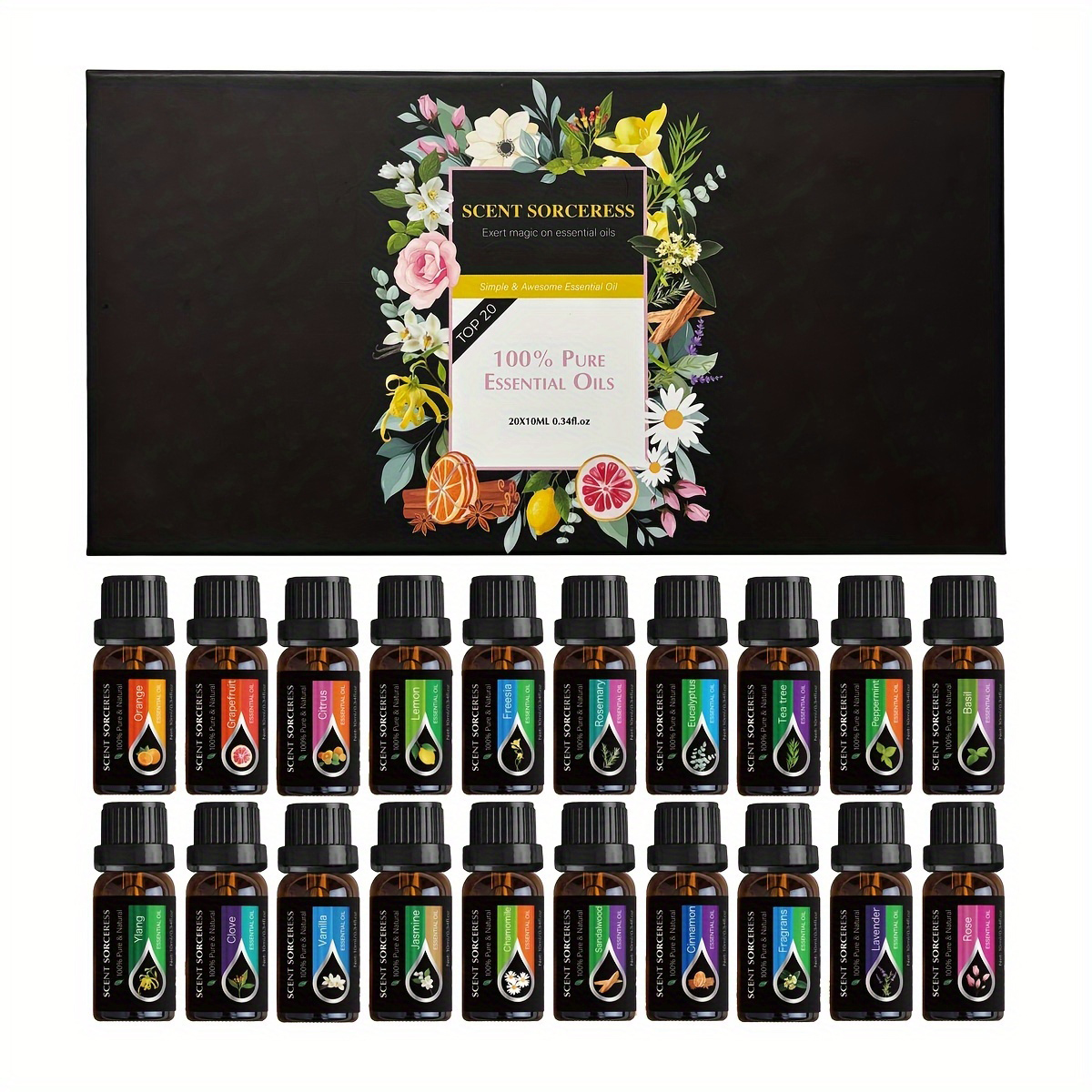 20pcs/set Essential Oil Set La – обзор и цена Aromatherapy Diffuser