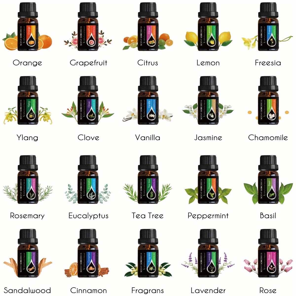 20pcs/set Essential Oil Set La – обзор и цена Aromatherapy Diffuser