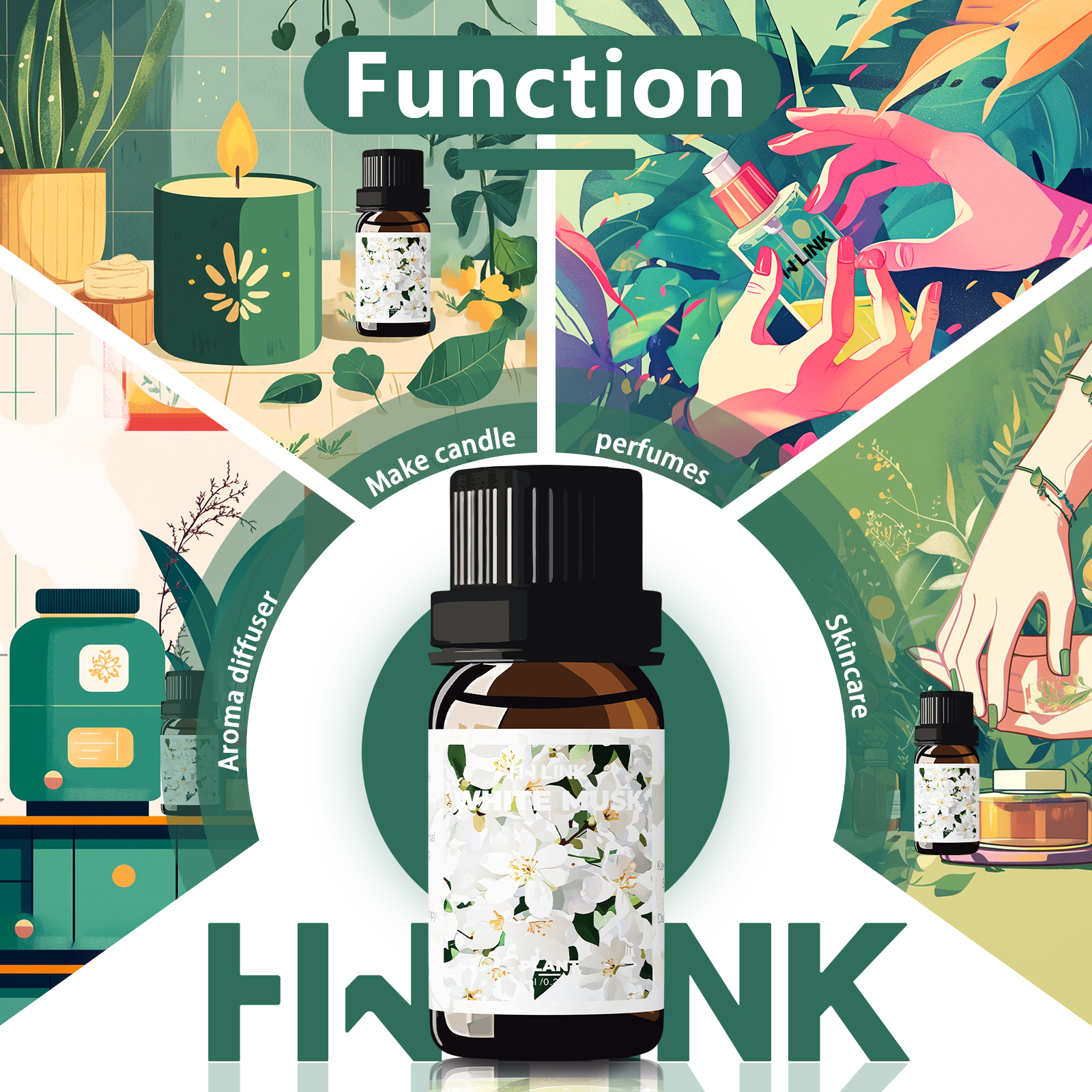 White Musk Essential Oils 10ml – обзор и цена Aromatherapy Diffuser