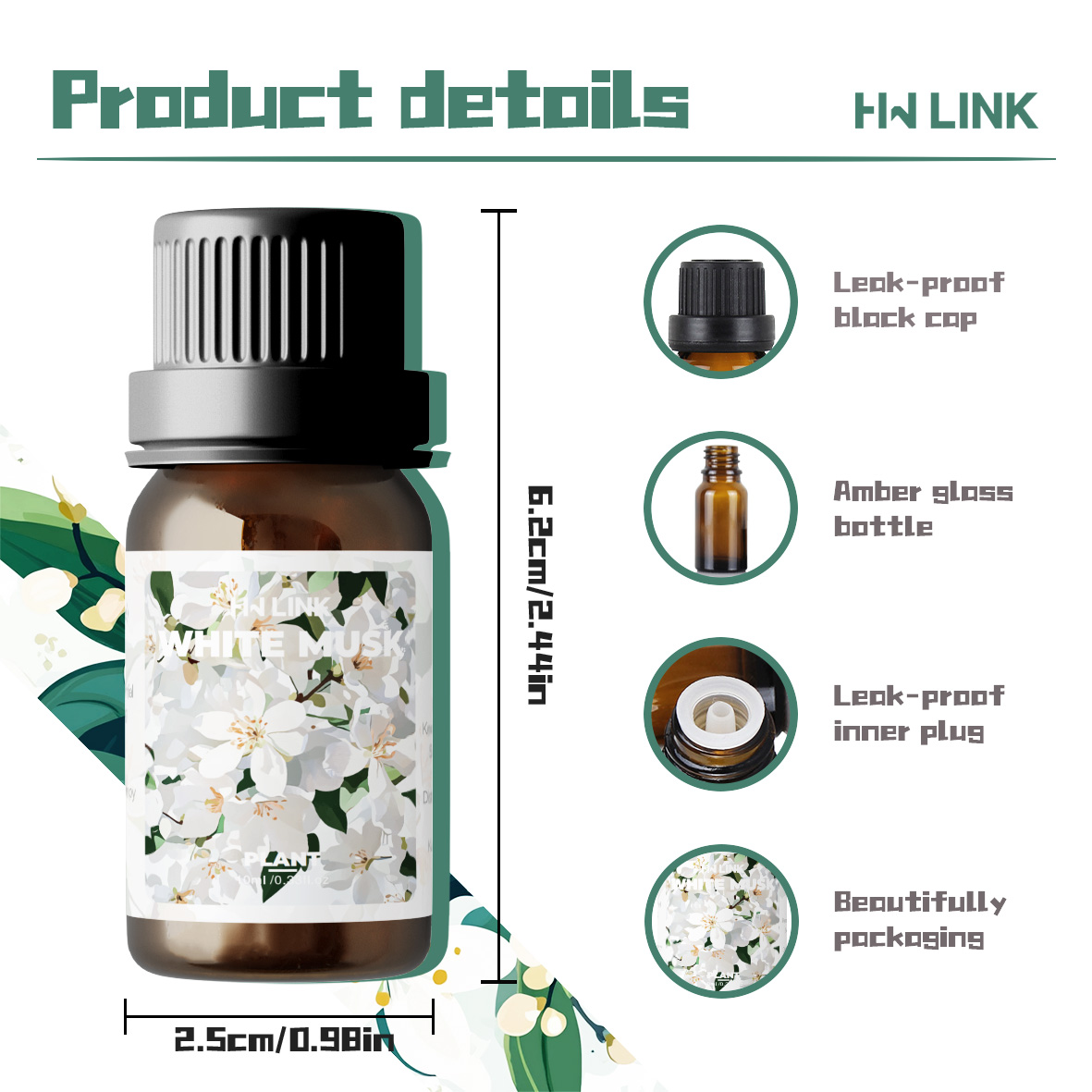 White Musk Essential Oils 10ml – обзор и цена Aromatherapy Diffuser