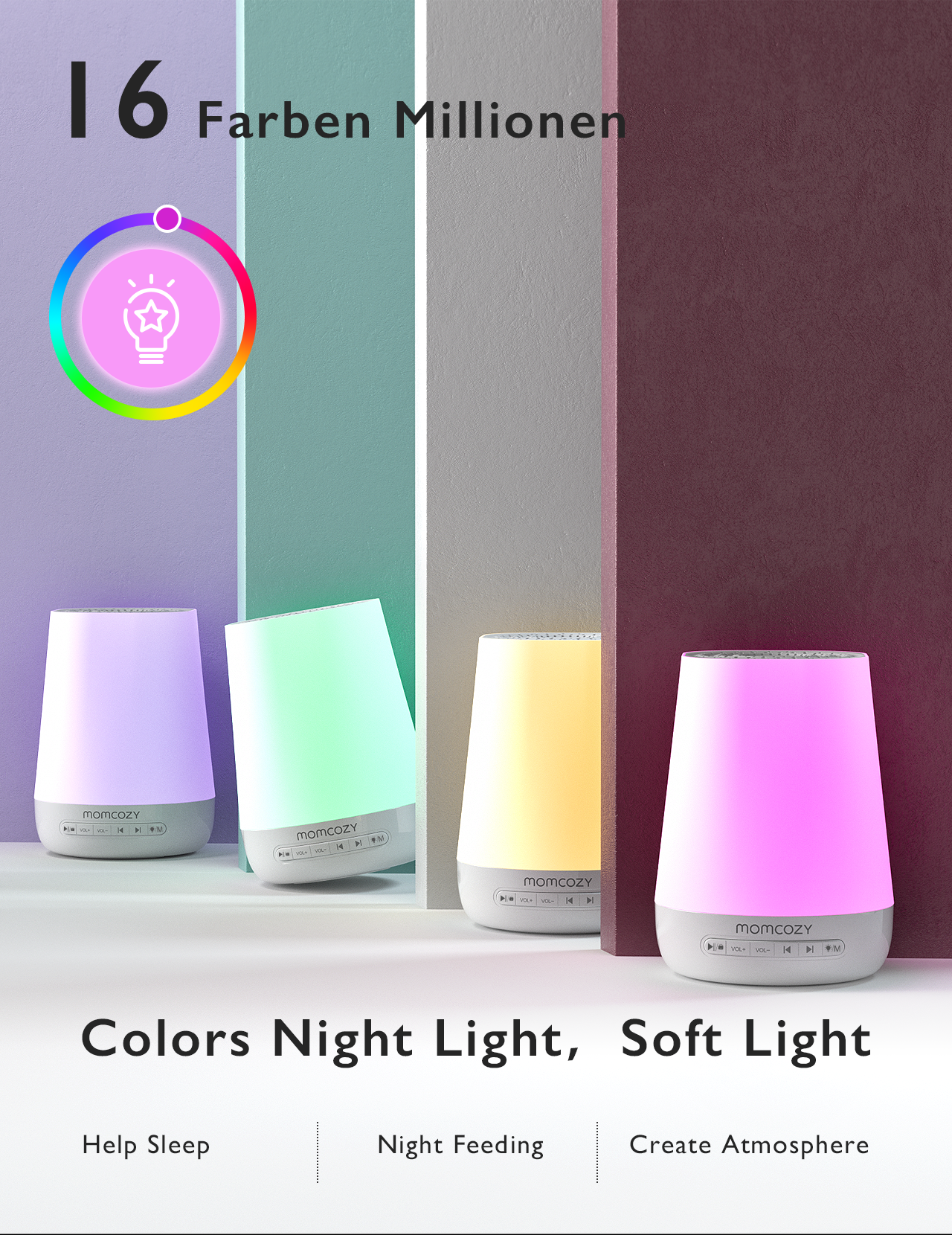Momcozy Baby White Noise Sound – обзор и цена White Noise Machine Sleep