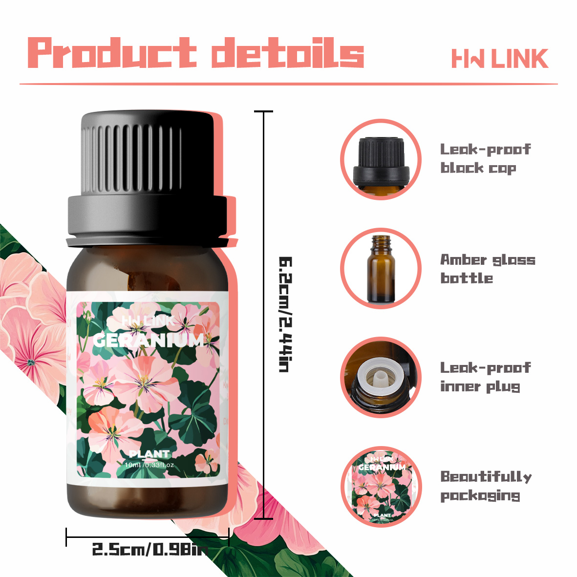 Geranium Essential Oil 10ml 10 – обзор и цена Aromatherapy Diffuser