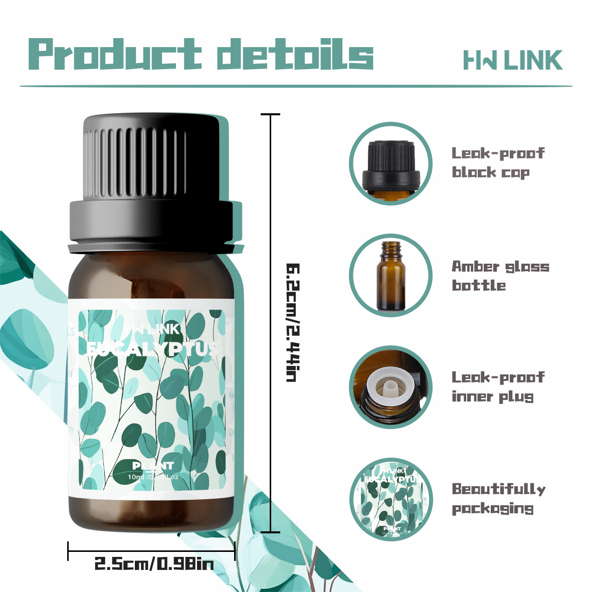 Eucalyptus Essential Oils 10ml – обзор и цена Aromatherapy Diffuser