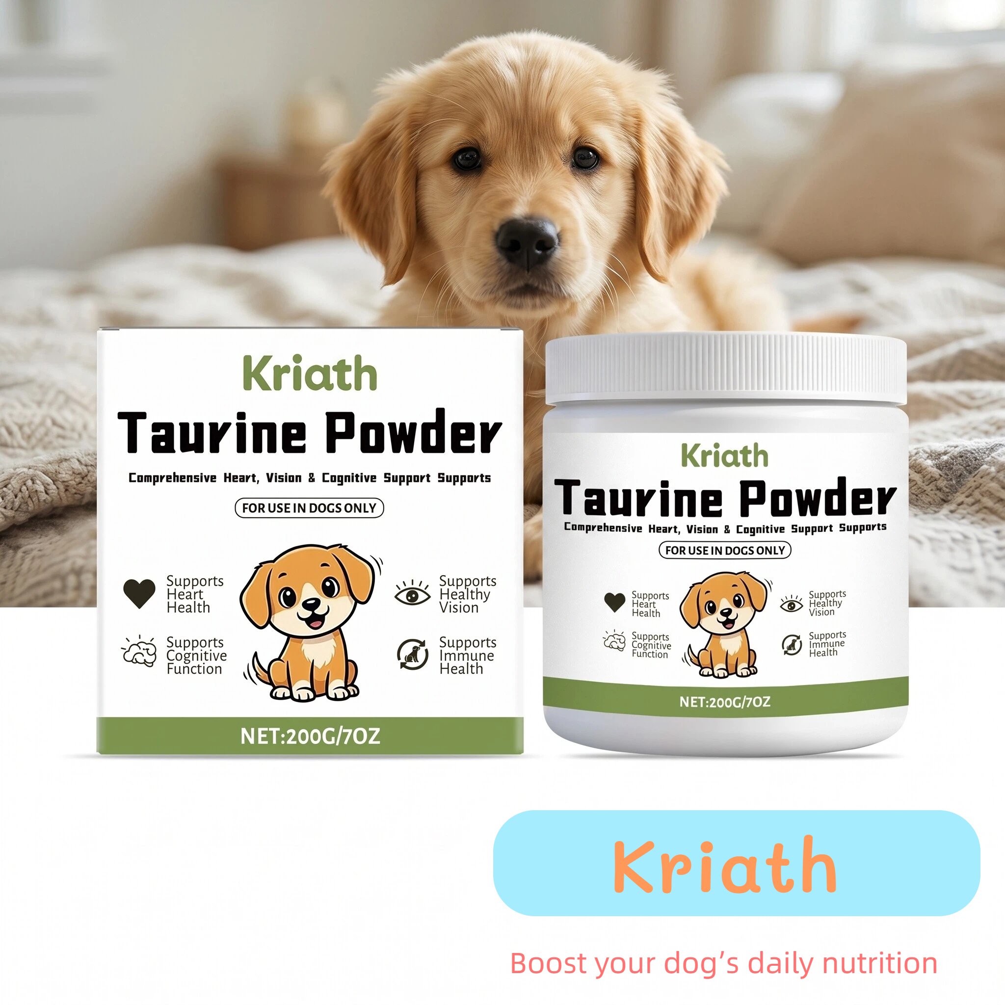 Dog Taurine Powder Easy-To-Mix – обзор и цена Wellness Health Nutrition