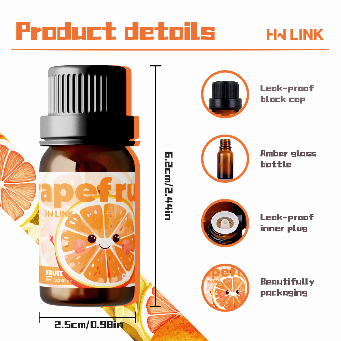 Grapefruit Essential Oils 10ml – обзор и цена Aromatherapy Diffuser