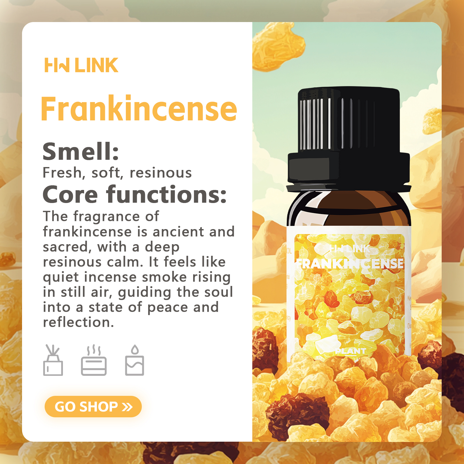 Frankincense Essential Oil 10m – обзор и цена Aromatherapy Diffuser